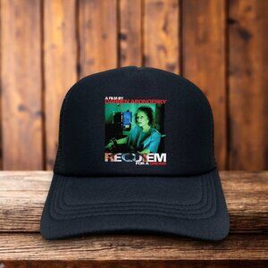 Requiem for a Dream Mens Trucker Hat Black 2000 Darren Aronofsky Jared Leto Cap